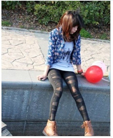 Free shipping(2pcs/lot)2012 New design leggings/Fashion lady pantyhose/Lace hole  tights/Good Elastic tights