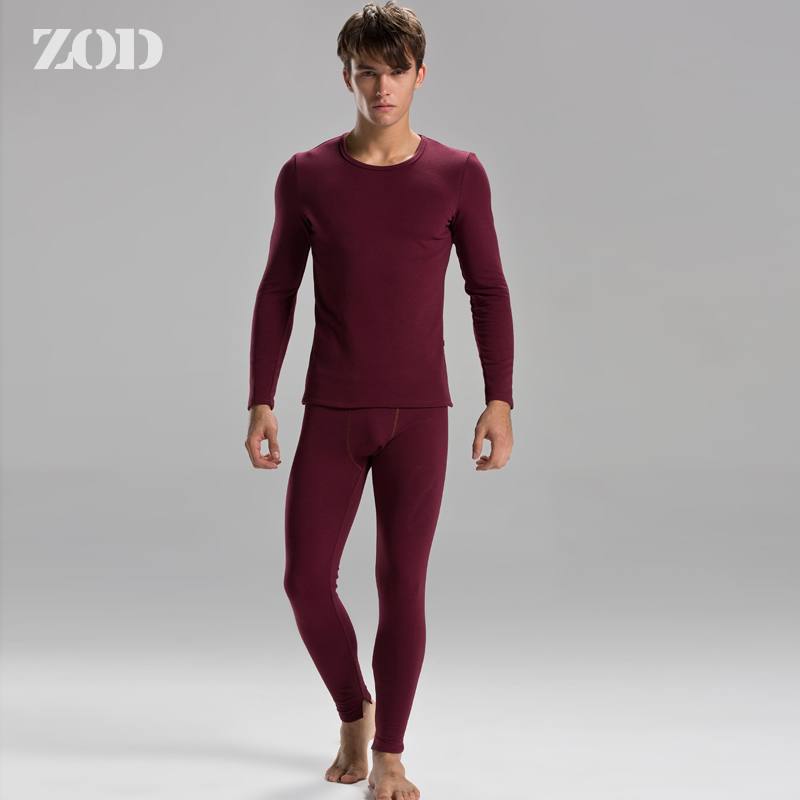 Free shipping 2pcs/lot 4 zod new arrival autumn and winter men's thermal winter set men's thickening underwear 912805