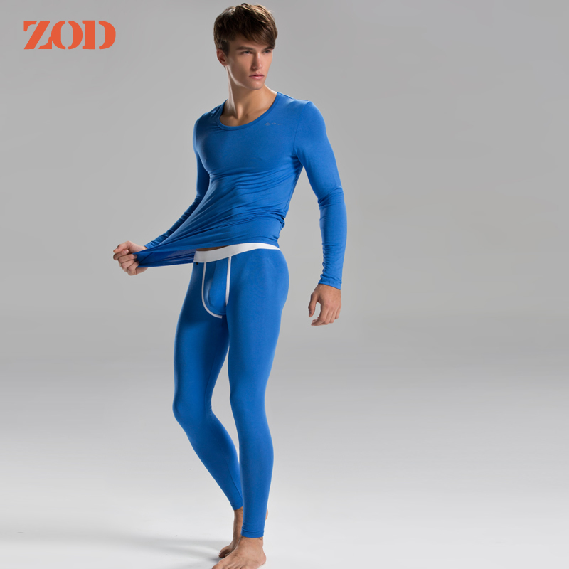 Free shipping 2pcs/lot 5 zod new arrival mens modal series long johns long johns basic thin thermal set 912803