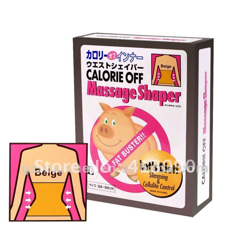 free shipping 2pcs/lot calorie off massage shaper slimming cellulite control fat buster