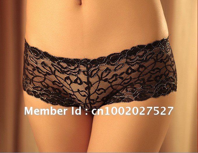 Free shipping (2pcs/lot) Sexy Hollow out and lace panty