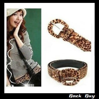 FREE SHIPPING 2pcs/lot wholesale hot 2012 Fashion leopard grain women belt,Nice Gift,genuine leather ladies' strap,BB220