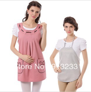 Free shipping 2pcs/set Lovely design Silver fiber Radiation protection for pregnant women maternity bellyached clothing 3 color
