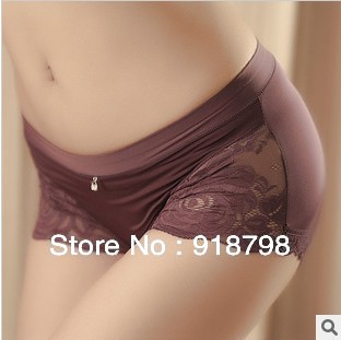 Free shipping 3 colors  10pcs/lot Silky sweet  and sexy Ms. underwear high-end women's underwear holiday gift -B1311