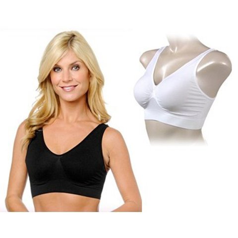 free shipping 3 PACK Rhonda Shear Seamless Ahh Bra in White,Black & Nude