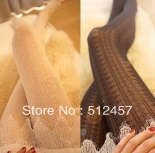 free shipping (3 pieces/lot) aesthetic vintage cutout lace socks pantyhose  basic wire socks