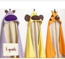 free shipping, 3 prouts baby robes Receiving Blankets Bath towel baby blanket bathrobe amice gown Bath turban