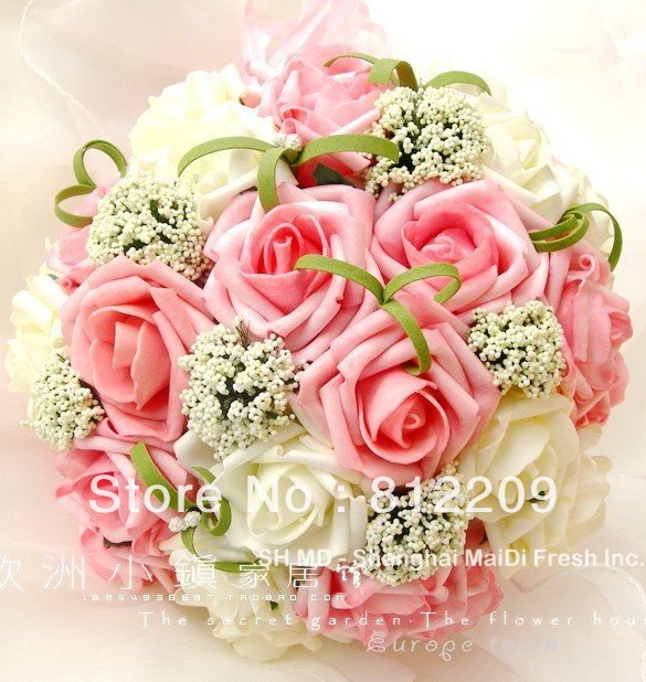 Free shipping  30 flowers Brial Hand Flower  D19072LI  WeddingThrowBouquet/Photography Props/Simulation Flower,drop shipping