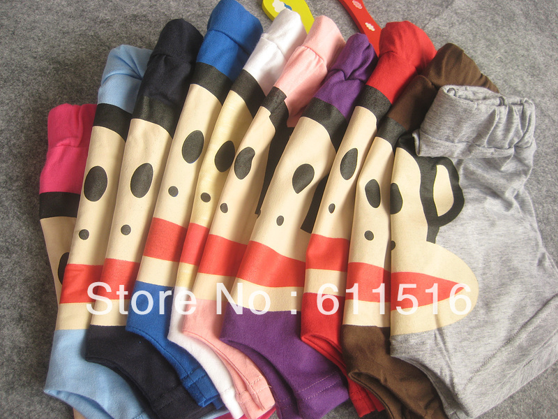 Free Shipping 30 Piece/Lot Children`s Flat Legs Briefs ,100% Cotton PP Underwears