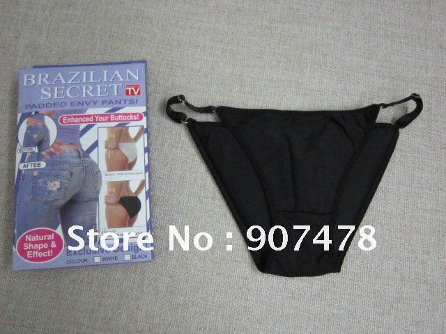 Free Shipping 300pcs/lot Brazilian Secret As Seen On TV Secret sexy Lingerier Underwear Padded Panty Beautify Buttocks