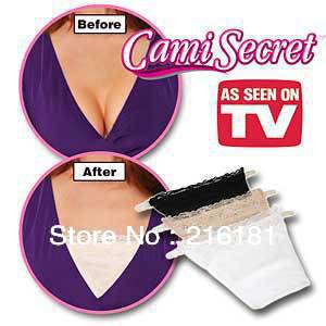 Free Shipping 300pcs/lot Cami Secret As Seen On TV Clip On Mock Camisoles