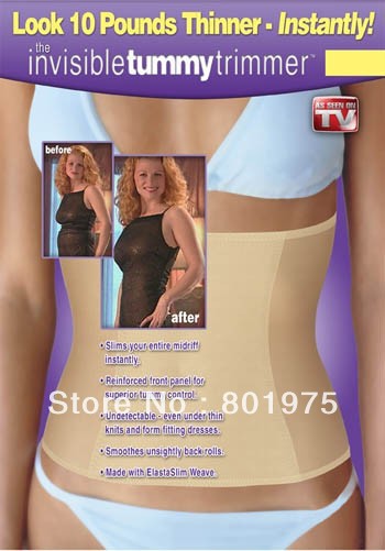 Free Shipping 300pcs/lot Invisible Tummy Waist Trimmer Slimming Suit Belt As Seen On TV