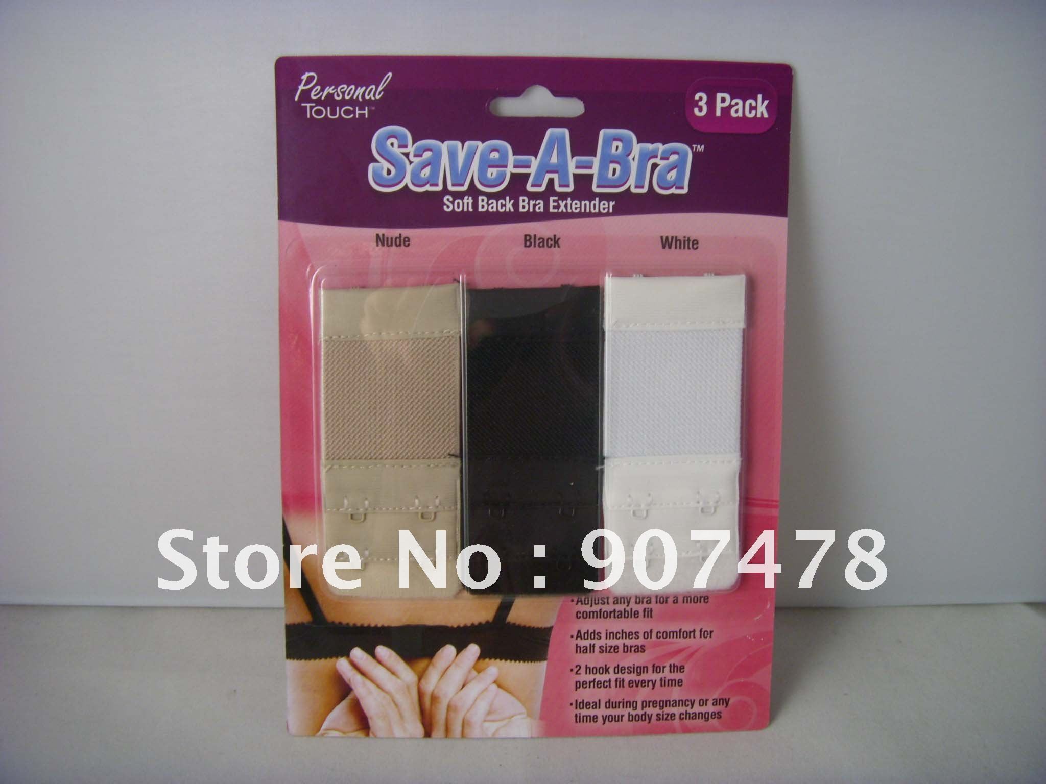 Free Shipping 300pcs/lot Save-A-Bra Soft Back Bra Extender 2 hook As Seen On TV Lingerie Solutions 2-Hook Bra Extension