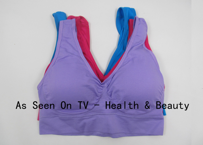Free Shipping 300pcs/lot Top Quality Colorful Genie Bra Seamless Bra with Removable Pads Ahh Bra 3pcs/set OPP BAG PACKING