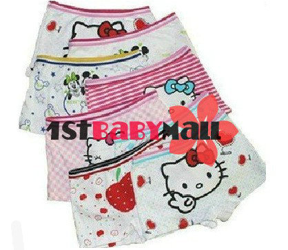 Free shipping! 30pcs/lot baby girls' cartoon panties  Hello Kitty shorts cotton short pants girls' pants more than 20 designs