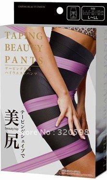 Free Shipping 30pcs/lot KOTSUBAN Spats High Waist Slimming Pants Taping Beauty Pants Slimming Fifth Pants