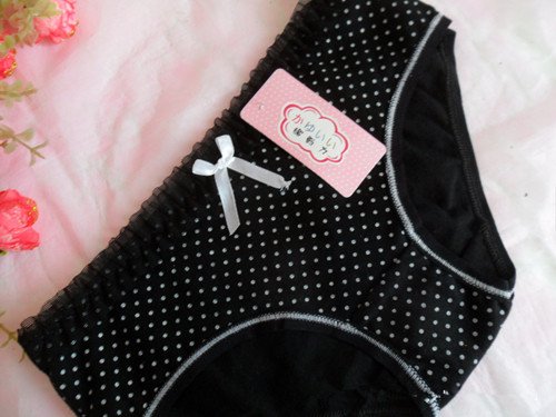 Free shipping (30pieces/lot) Lace cute cotton ladies' brief wholesale W-023