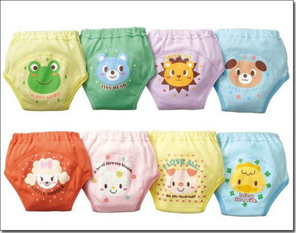 Free Shipping 32pcs/lot baby 4 layers potty training pants,bread pant