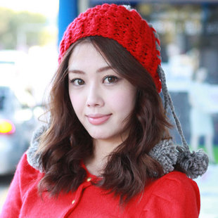 free shipping 3352 winter fashion knitted cap fashion pleated style knitted cap fashion pocket hat