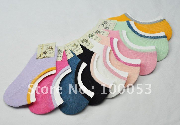 Free Shipping 36 Pairs Bamboo Fiber Women's Ankle Socks , Athletic Socks , Bamboo Socks