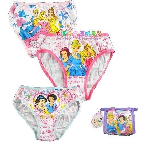 Free Shipping 36pcs/lot Baby Girl's Panties,Princess Design