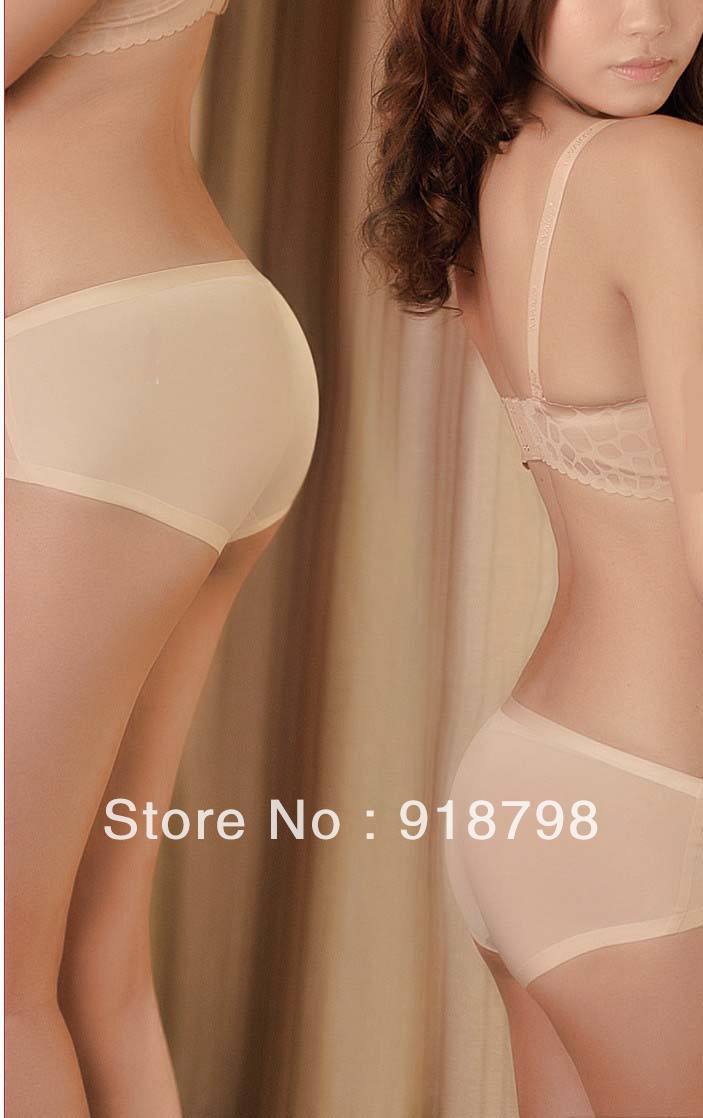 Free shipping 3colors 9 pcs/lot   Silky seamless underwear high-end women's panties  holiday gift mix order -CF1301B