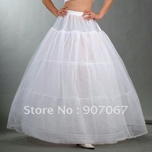 Free shipping 3Hoops High quality Wedding Petticoat, Bridal Underskirt/Wedding dress Petticoat/Crinolines