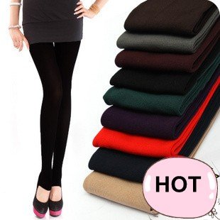 Free Shipping! 3pcs/Lot Lady's Thick Trousers/Legging With Hight Elasticity 5 Colors E471