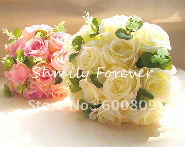 Free Shipping!3pcs/Lot Lovely Artificial Bouquet/Flower girl Bouquet/Bridesmaid Bouquet