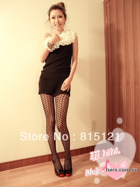 free shipping 3pieces/lot Sexy Fishnet Pantyhose Tights Net Pattern Mesh  Womens Ladies Retail wholesale 2009