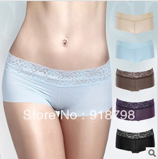 Free shipping 4 colors 10 pcs/lot  Silky Charming and sexy Ms. underwear high-end women's panties  gift mix order -CF1309B