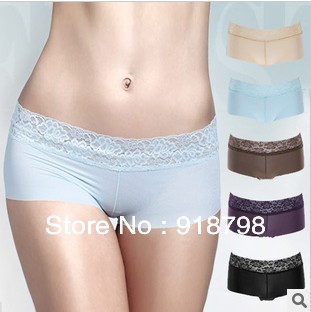 Free shipping 4 colors 2 pcs/lot Silky Charming and sexy Ms. underwear high-end women's panties gift mix order -CF1309A