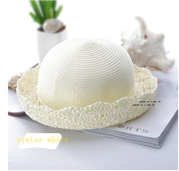 Free shipping 4 colors hot  sale  Korean style  Edge hollow out  straw hat Jazz hat  straw hat 370