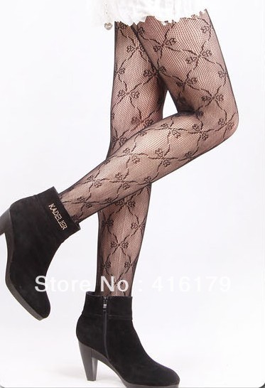free shipping (4 piece a lot) black mesh sexy stocking butterfly beautiful sexy tights fashionable socks women pantyhose