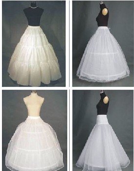 Free shipping !! 4 style ivory/White Wedding Crinoline Petticoat