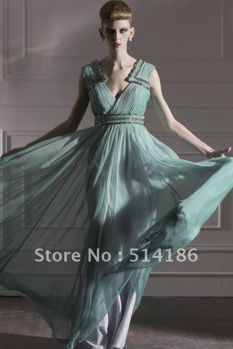 free shipping 407743 elegant   chiffon special occasion evening dress