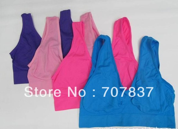 Free Shipping 450pcs/lot Seen On TV Ahh Bra Seamless Bra Microfiber Bra Body Shaper Blue, red, purple,pink OPP package