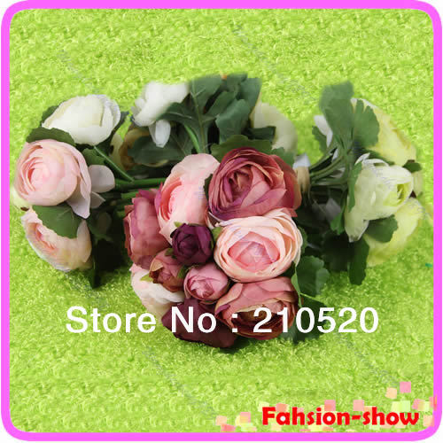 Free Shipping 4Colors Available Wedding Flower A bunch of Bridal Rose Clutch Bouquet Bridesmaid FlowerNew