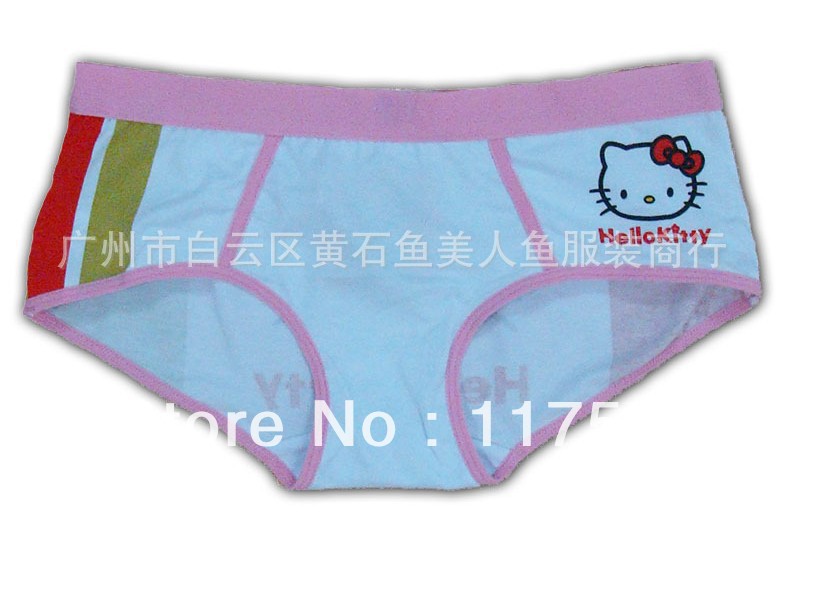 Free shipping 4pcs/Lot Cute Cartoon Underware for Women Cotton Ladies Panties Briefs