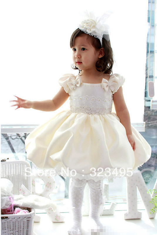 free shipping 4piece/lot  Flower Girl Dress Children  dress Girl  Wedding/Party/Performance Princess Dress