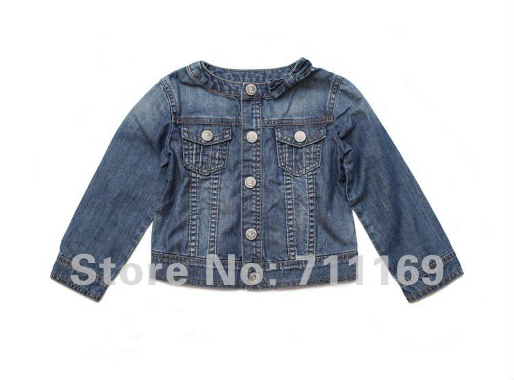 FREE SHIPPING  5 PCS / 1 lot sell like hot cakes!  children's clothing product girls jean jacket wholesale