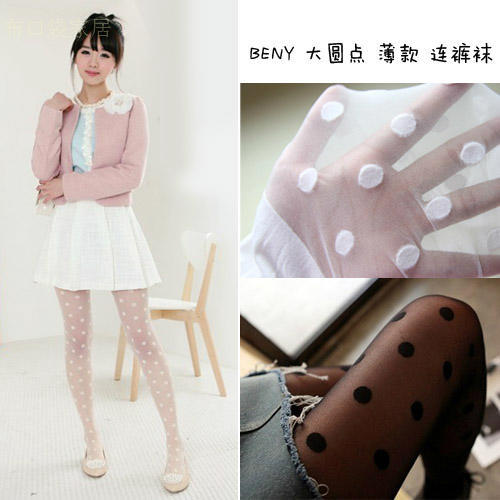 free shipping 5 pieces/lot black and white dots women's fashion tights spring autumn and summmer lady lovely  leggings