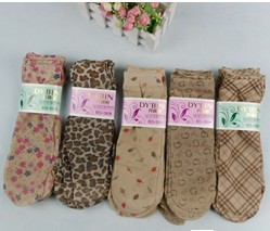 Free shipping 50 pairs/lot new fashion retro printing short socks modal stockings women socks elegance leggings wholesale