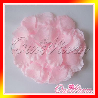 Free Shipping 500 Pieces Light Pink Silk Rose Petals Flower Used Directly  Wedding Party Decoration Supply Colors