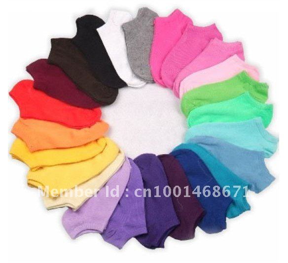 [ Free Shipping ] 50Pair/Lot New Arrival special offer colorful lovely candy socks , sport sock , women sock