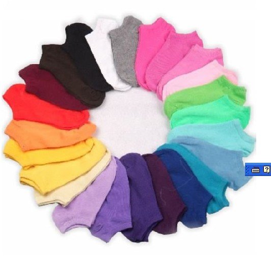 [ Free Shipping ] 50Pair/Lot New Arrival special offer colorful lovely candy socks , sport sock , women sock