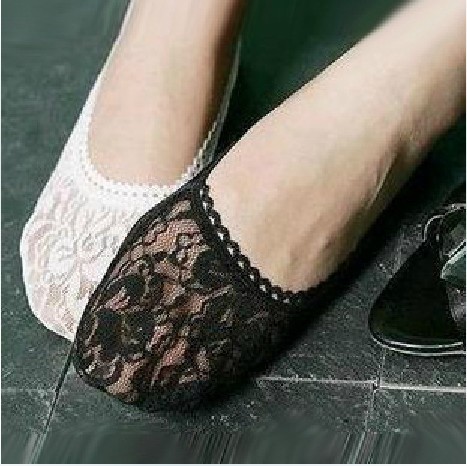 Free Shipping  50pairs/lot Good Quality Lace Ankle Socks Boat Socks Invisble Socks