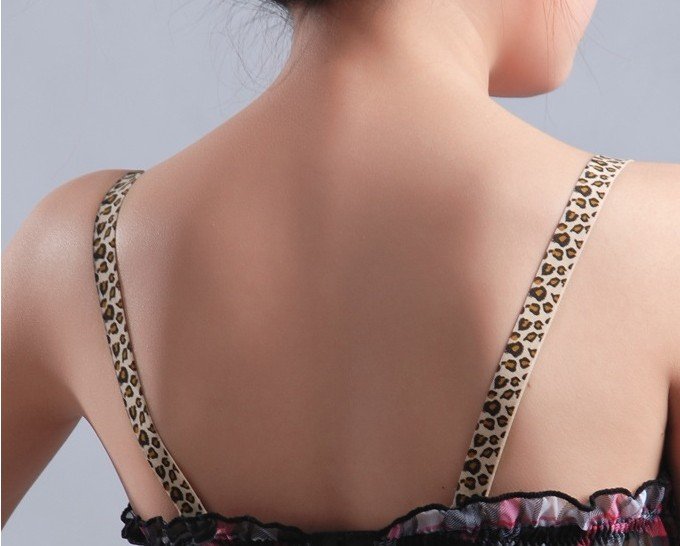 Free shipping+50pcs/lot fashion bra strap,leopard bra shoulder straps. high quality