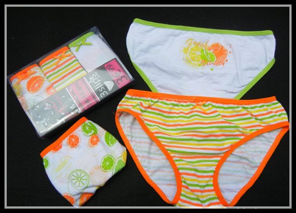 Free Shipping 50pcs/Lot France Famous Brand Stock Printed Children Panties Mix-Wholesaler 100% Cotton Underwear 121012#14