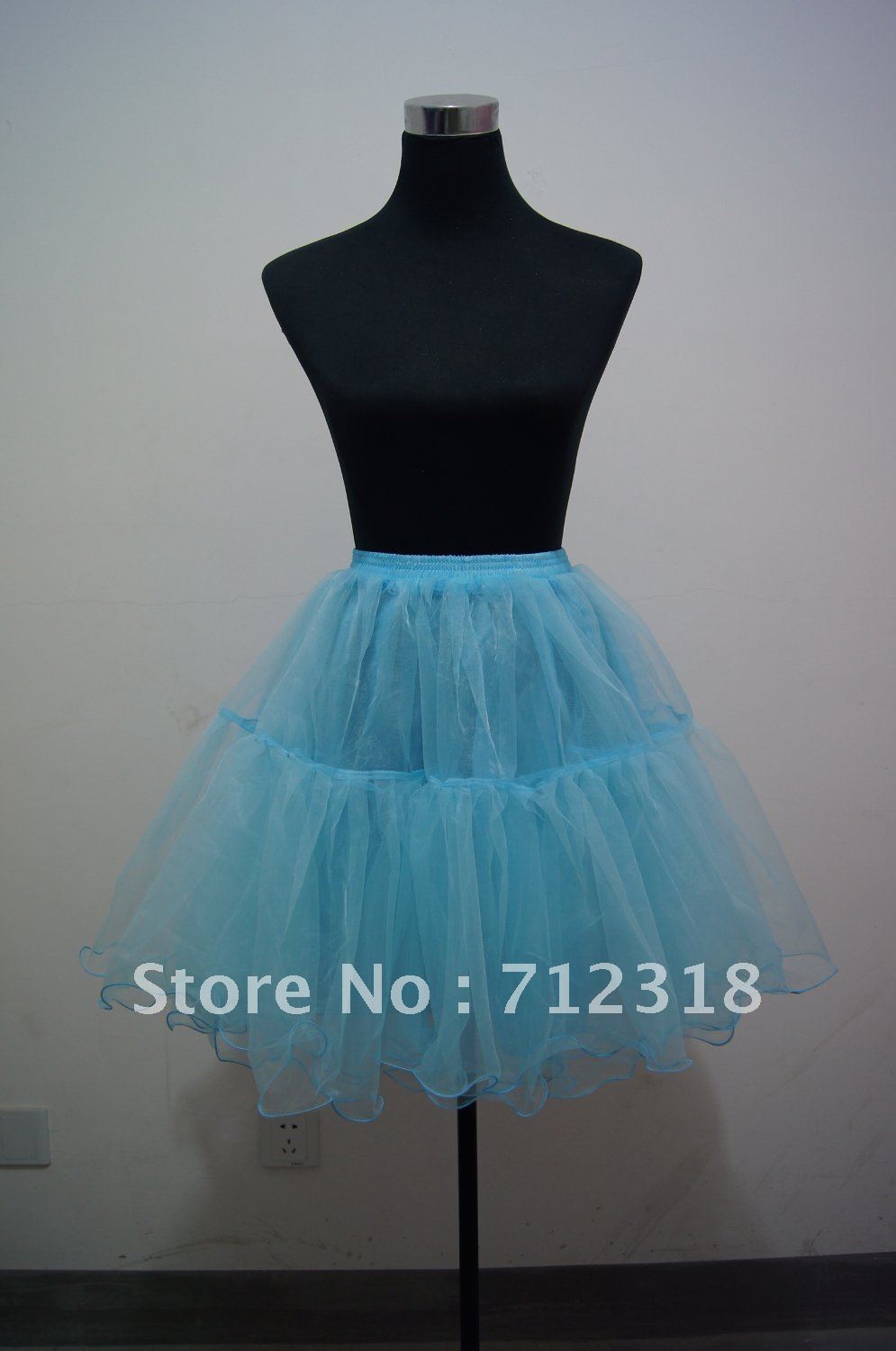 Free Shipping 50s 26" Blue Rock Prom Petticoat Fancy Skirt Prom Net Petticoat Bridal Petticoat